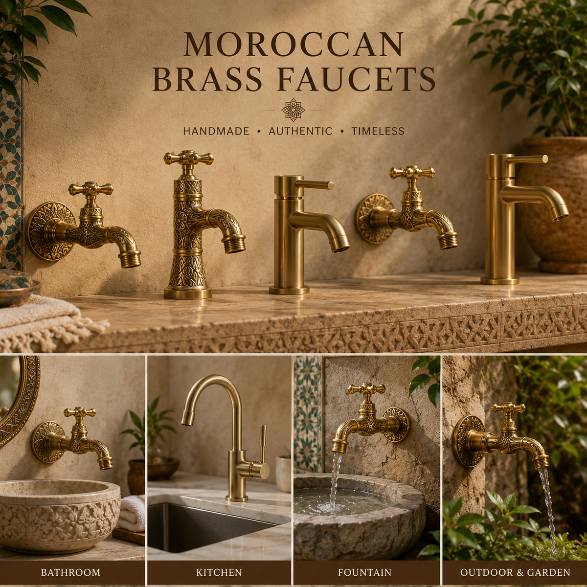 Moroccan Brass Faucets