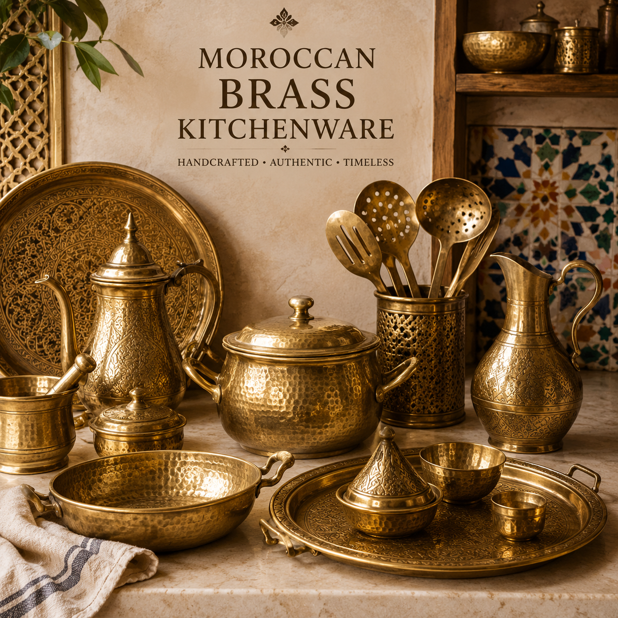 Moroccan Brass Kitchenware