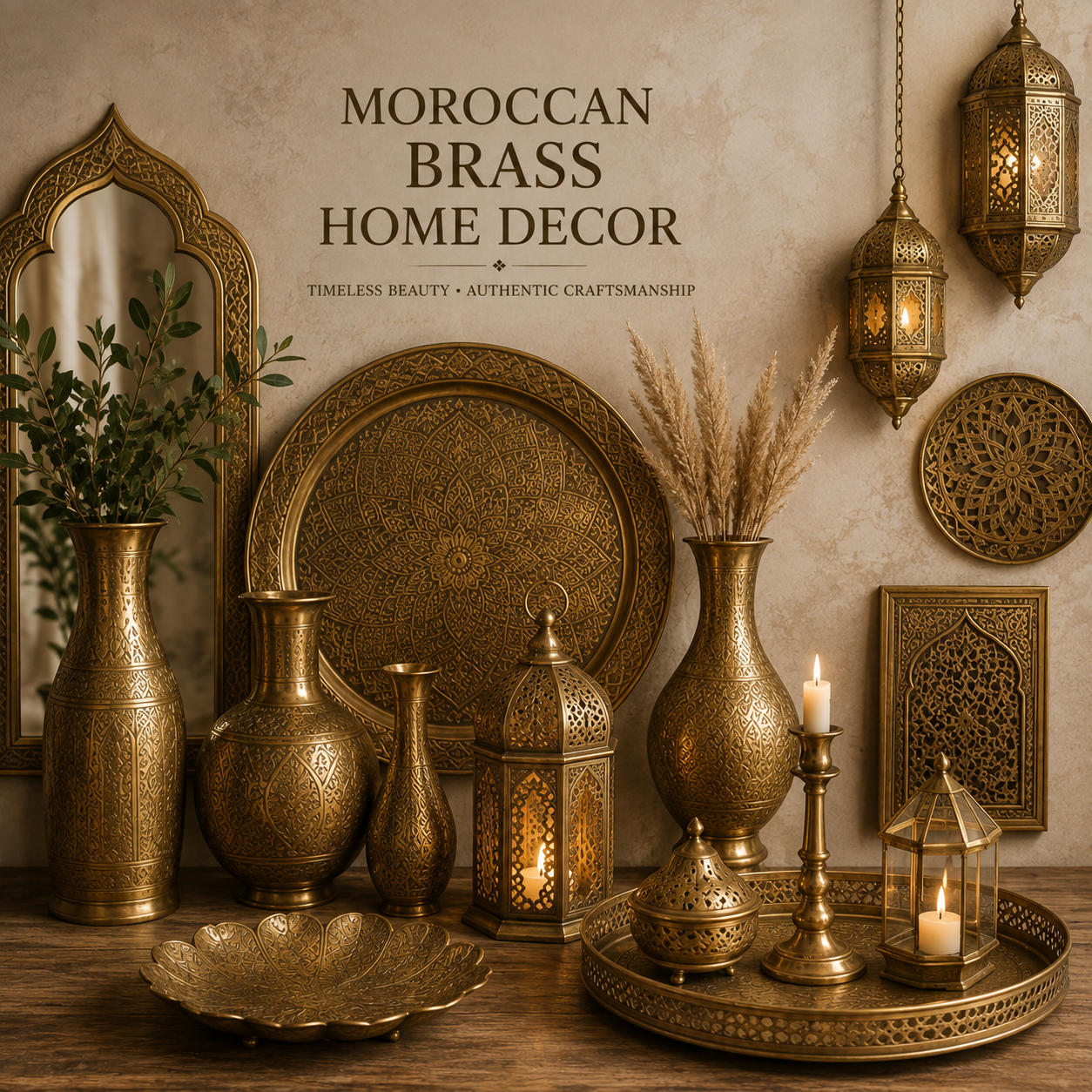 Moroccan Brass Home Decor