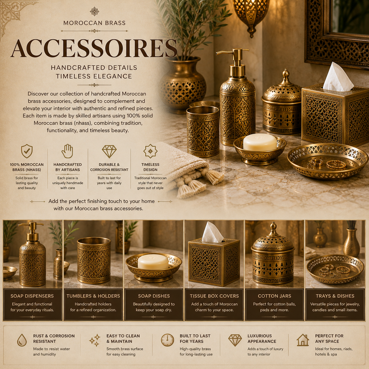 Moroccan Brass Accessories