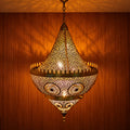 Handmade Moroccan Brass Lantern – Traditional Moroccan Pendant Light