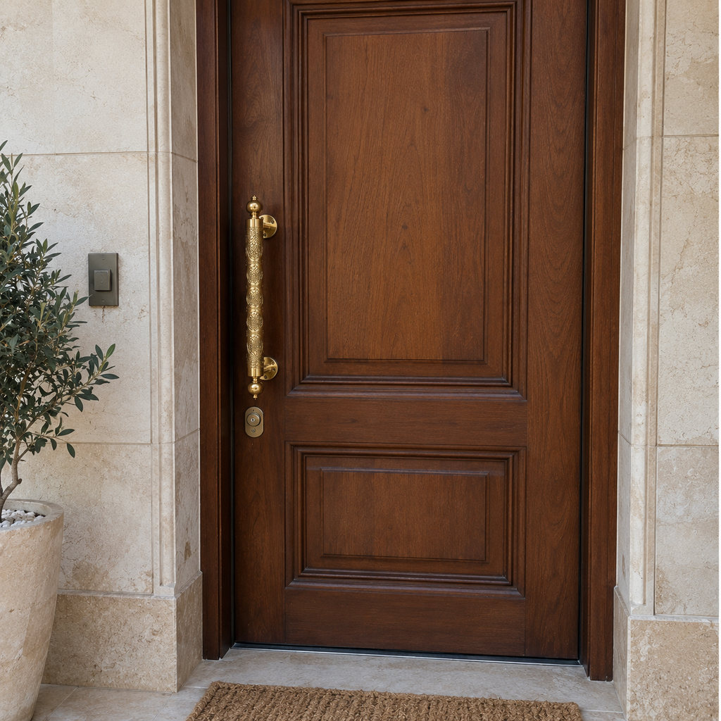 Moroccan Brass Door Pull Handle, Handcrafted Solid Brass Door Handle, Traditional Moroccan Door Hardware