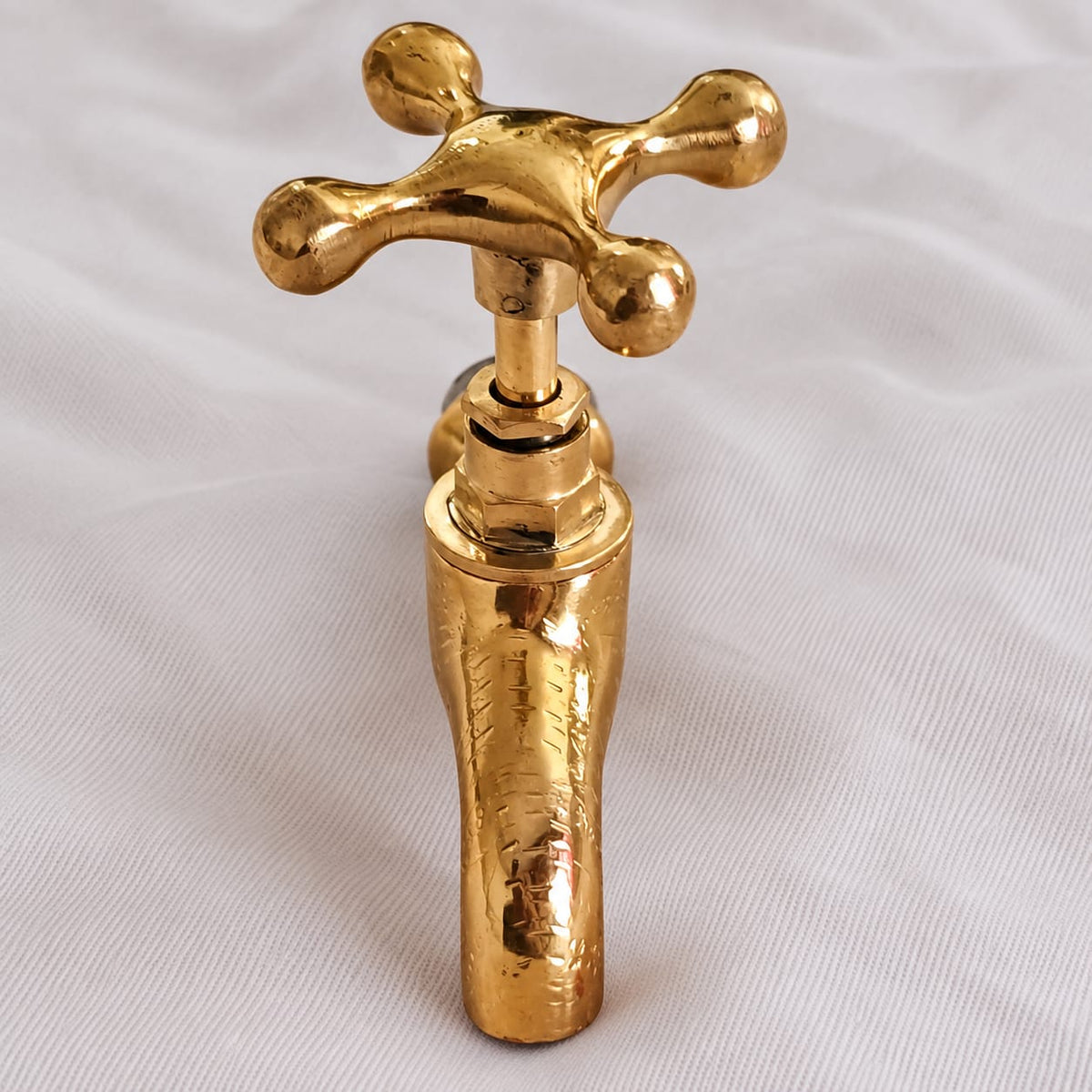 Vintage Moroccan Brass Wall Faucet – Traditional Hammam & Fountain Tap
