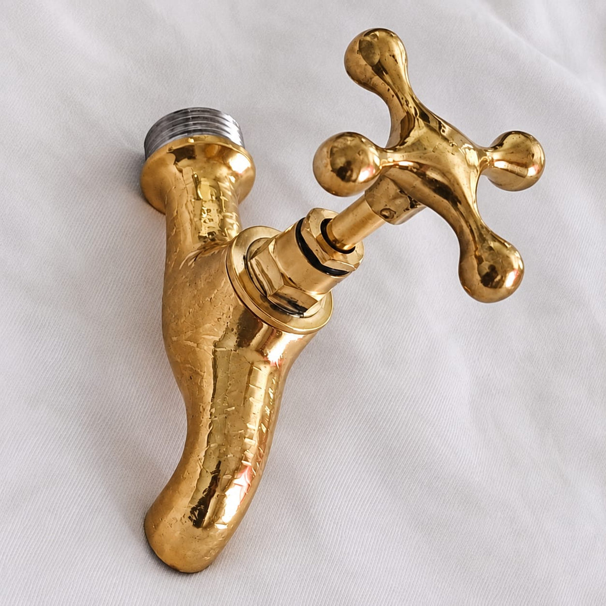Vintage Moroccan Brass Wall Faucet – Traditional Hammam & Fountain Tap