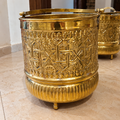 Moroccan Engraved Brass Bucket – Traditional Hammam & Luxury Home Decor