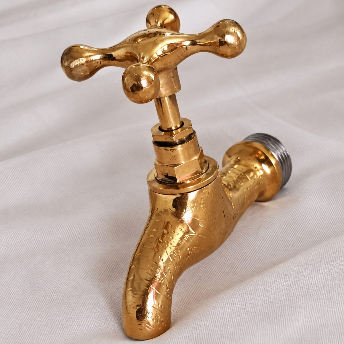 Vintage Moroccan Brass Wall Faucet – Traditional Hammam & Fountain Tap