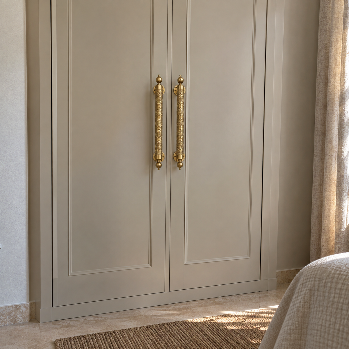 Moroccan Brass Door Pull Handle, Handcrafted Solid Brass Door Handle, Traditional Moroccan Door Hardware