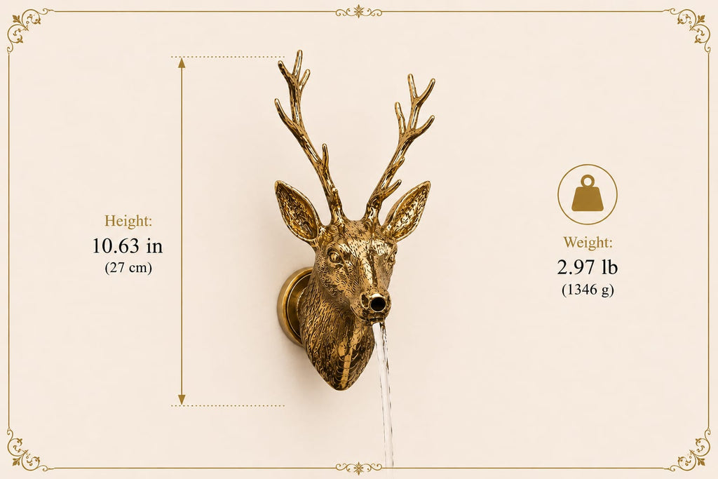 Brass Deer Fountain Faucet