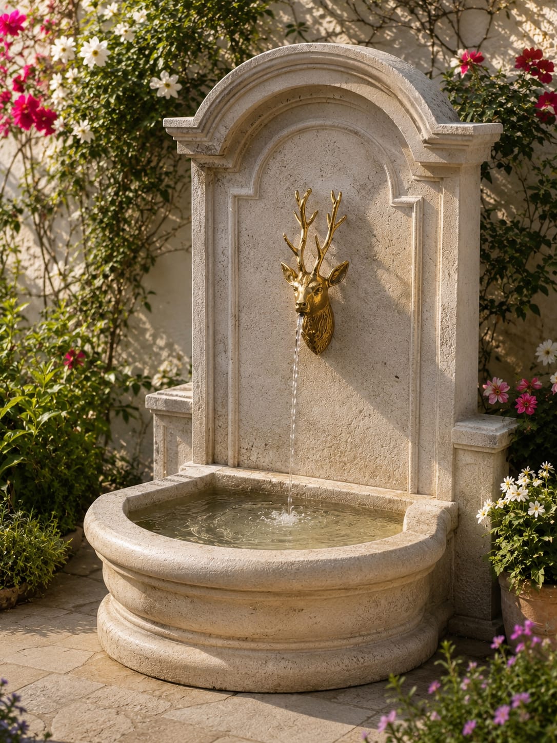 Brass Deer Fountain Faucet