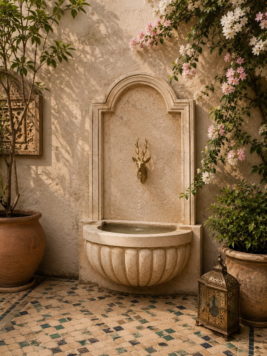 Brass Deer Fountain Faucet