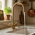 Vintage Brass Kitchen & Bathroom Faucet – Moroccan Classic Style