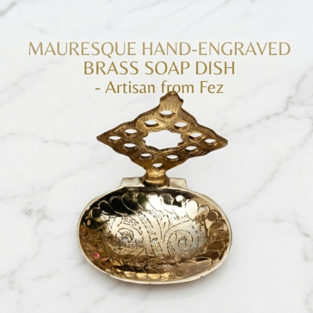 Hand-Carved Solid Brass Wall Fountain – Traditional Moroccan Moorish Fès Style