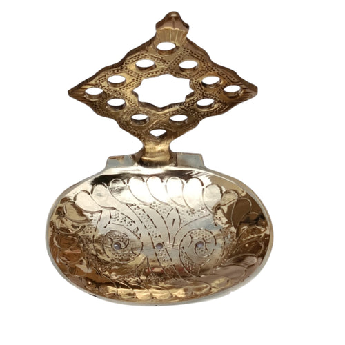 Hand-Carved Solid Brass Wall Fountain – Traditional Moroccan Moorish Fès Style
