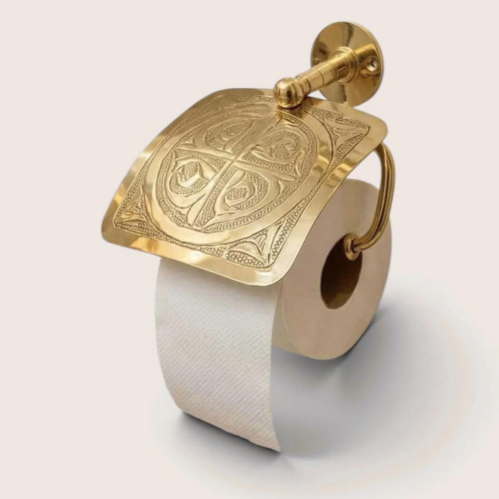 Luxury Gold Moroccan Bathroom Accessories Pack – Elegant Bathroom Collection