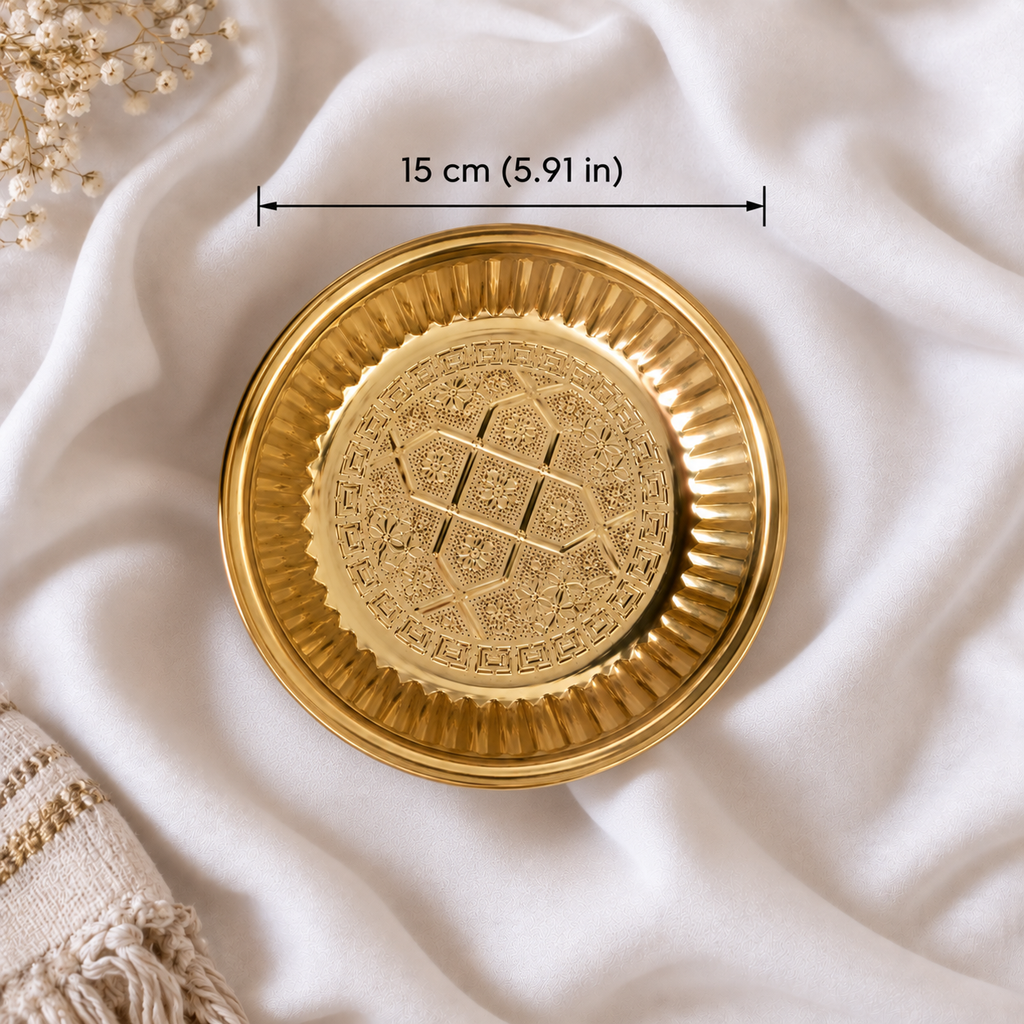 Traditional Moroccan Hammam Brass Bowl – Handcrafted Bath Bowl – Moroccan Bath Accessory