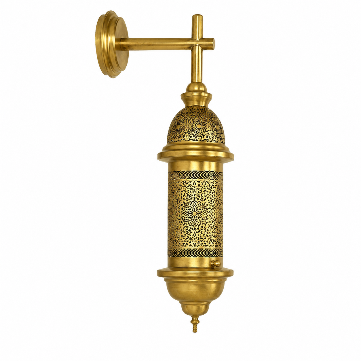 Moroccan Brass Wall Lamp – Handmade Arabic Lantern – Moroccan Home Decor