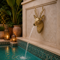 Brass Deer Fountain Faucet