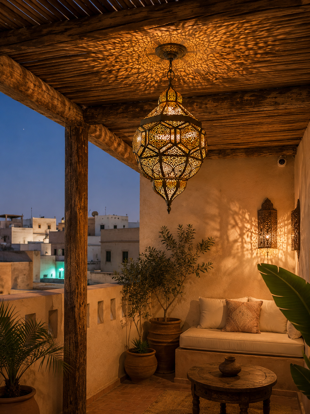 Moroccan Brass Lantern – Handmade Traditional Moroccan Lamp